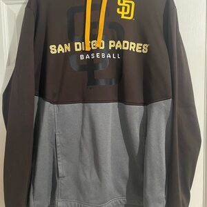 Fanatics San Diego Padres Brown and Gray Hoodie